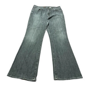 Vintage Eddie Bauer 2007 Stone washed flare leg Women size 12 jeans Y2K bootcut